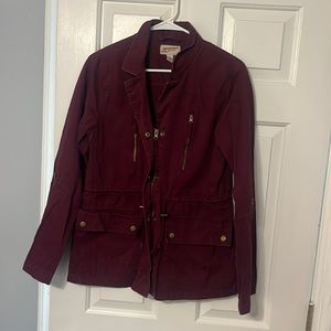 Maroon cargo jacket